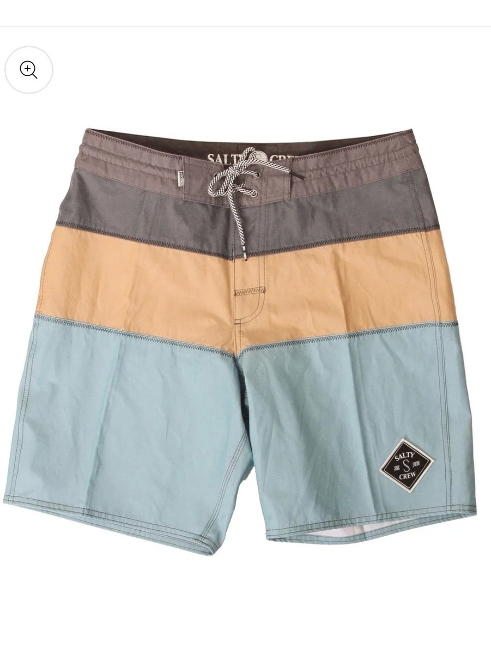 Salty Crew Men’s Colorblock Board Shorts - Gray, Tan, Light Blue
